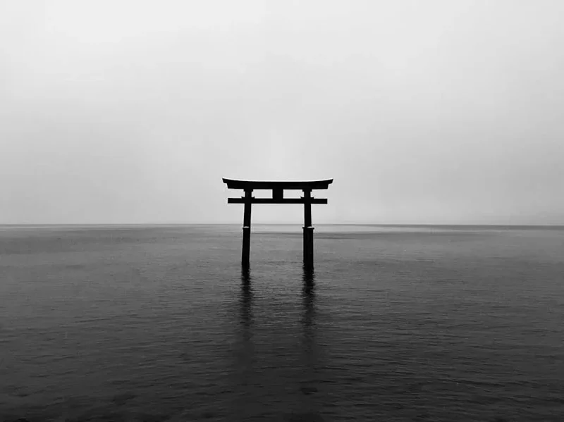 일본 시가현 호수